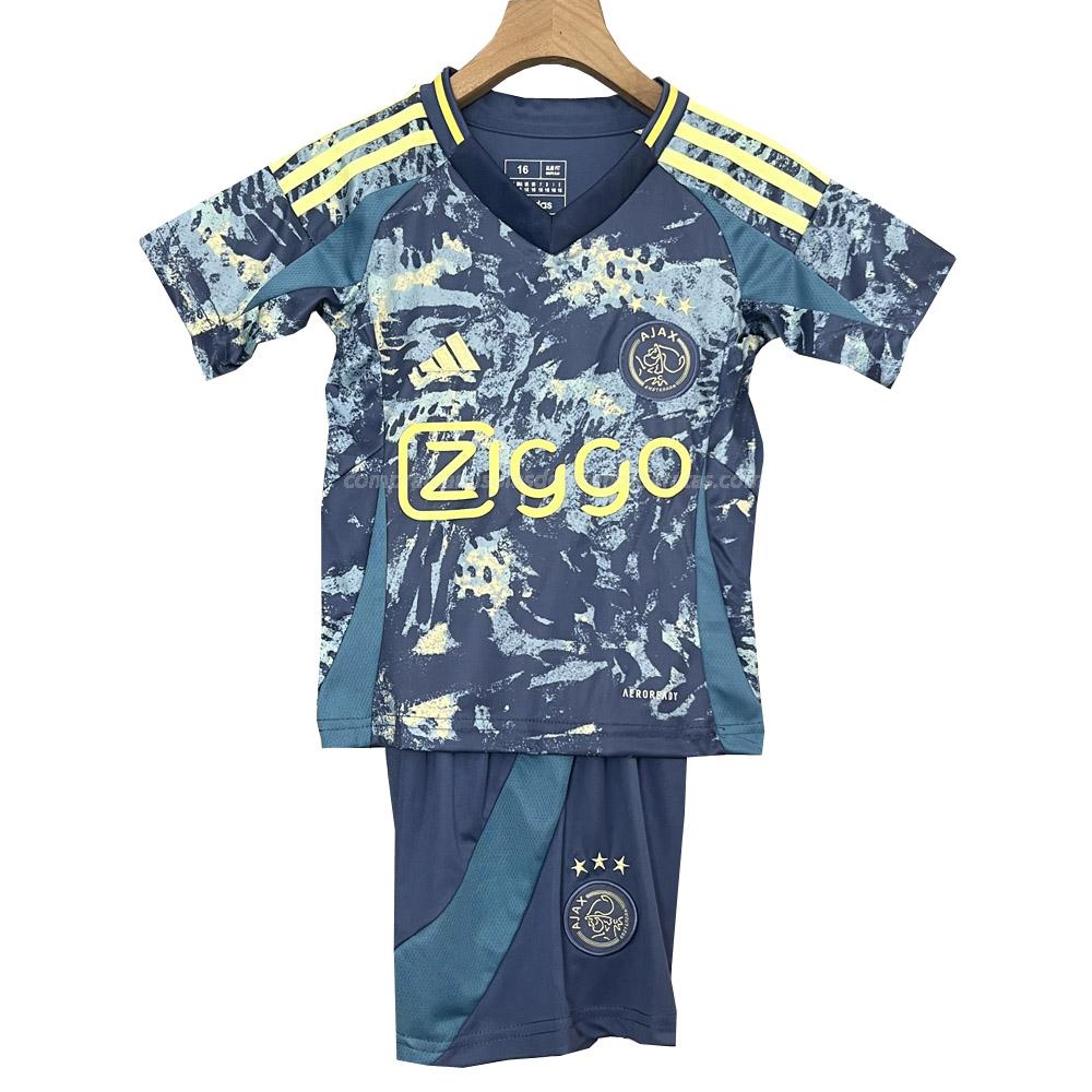 camisola ajax crianças equipamento suplente 2024-25