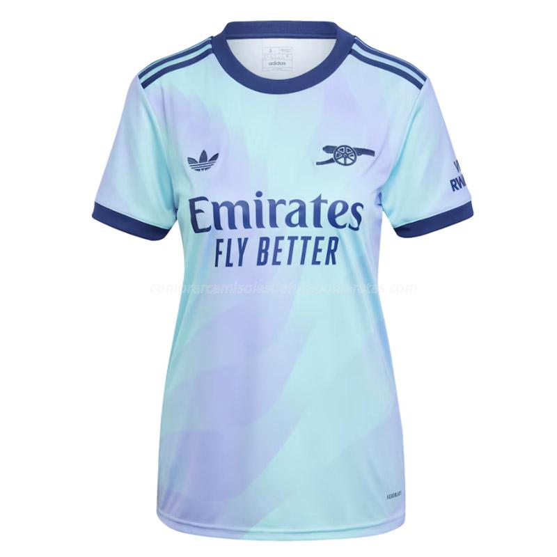 camisola arsenal mulher equipamento alternativo 2024-25