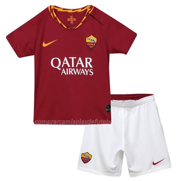 camisola as roma crianças equipamento principal para 2019-2020