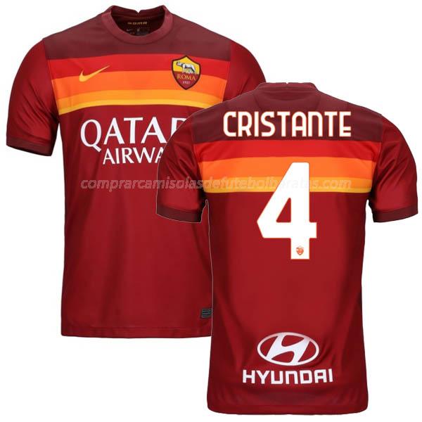 camisola as roma cristante equipamento principal para 2020-21