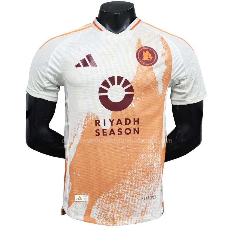 camisola as roma edição player equipamento suplente 2024-25