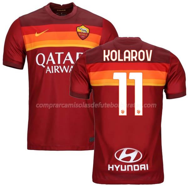 camisola as roma kolarov equipamento principal para 2020-21