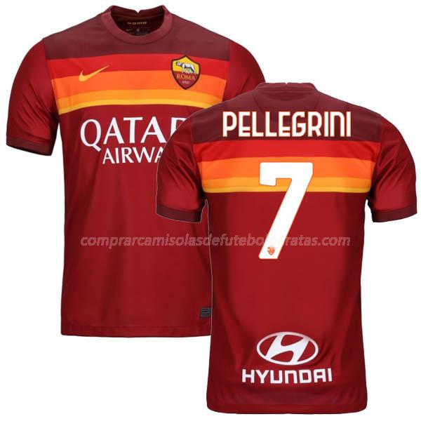 camisola as roma pellegrini equipamento principal para 2020-21