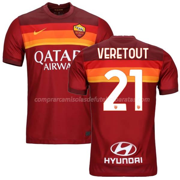 camisola as roma veretout equipamento principal para 2020-21