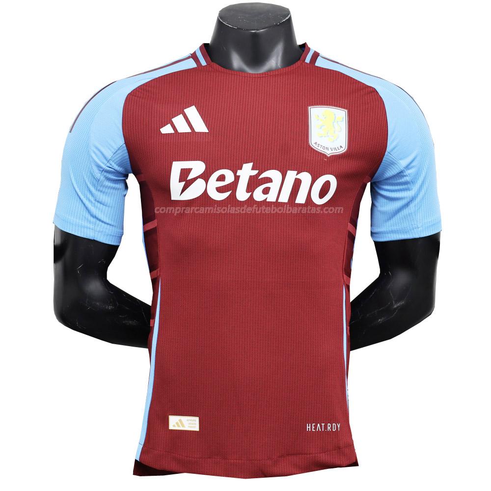 camisola aston villa edição player equipamento principal 2024-25