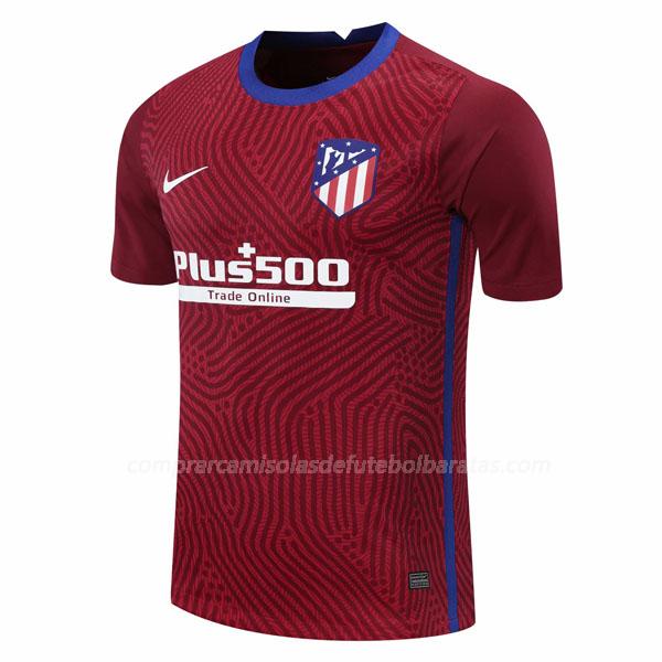 camisola atlético de madrid guarda-redes vermelho para 2020-21