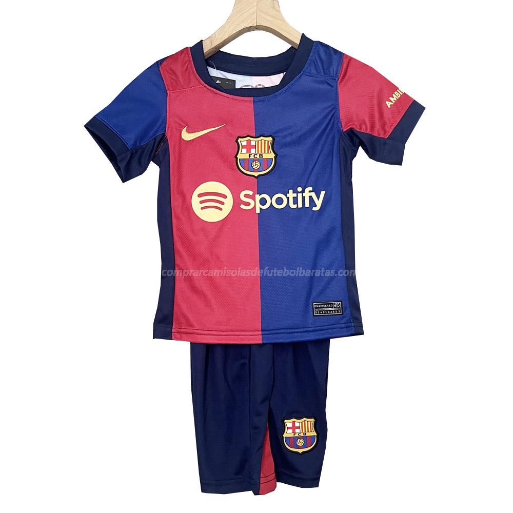 camisola barcelona crianças equipamento principal 2024-25