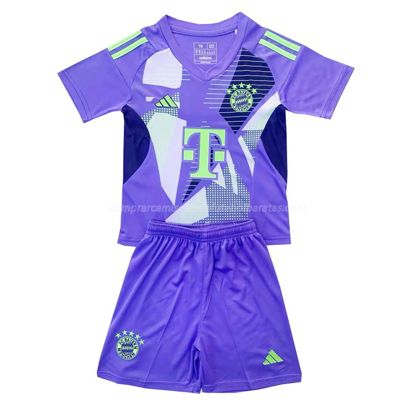 camisola bayern de munich crianças roxo 2024-25