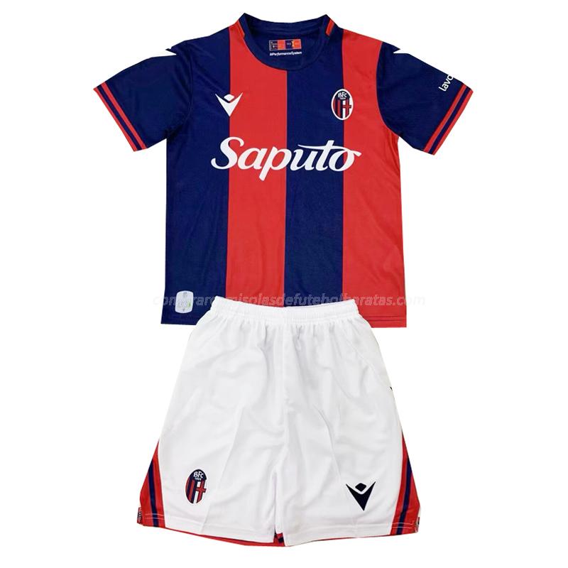 camisola bologna crianças equipamento principal 2024-25