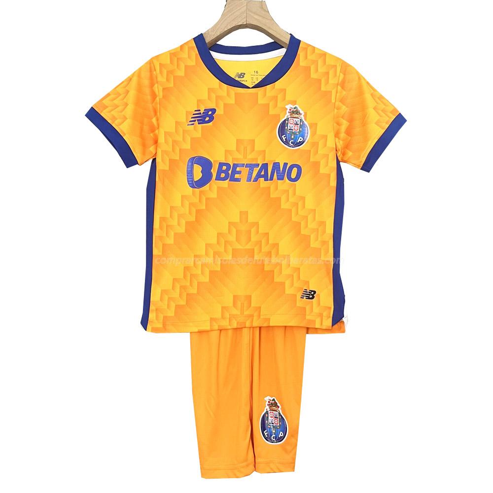 camisola fc porto crianças equipamento suplente 2024-25