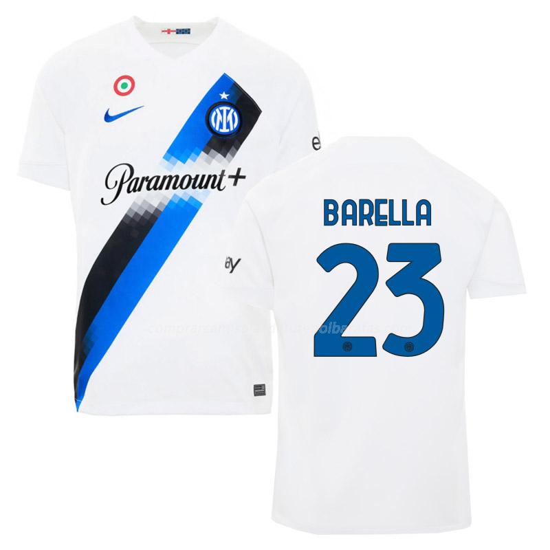 camisola inter de milão barella equipamento suplente 2023-24