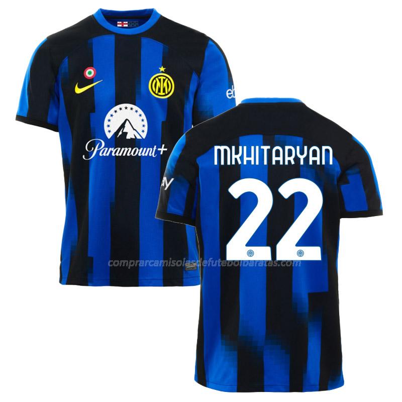 camisola inter de milão mkhitaryan equipamento principal 2023-24