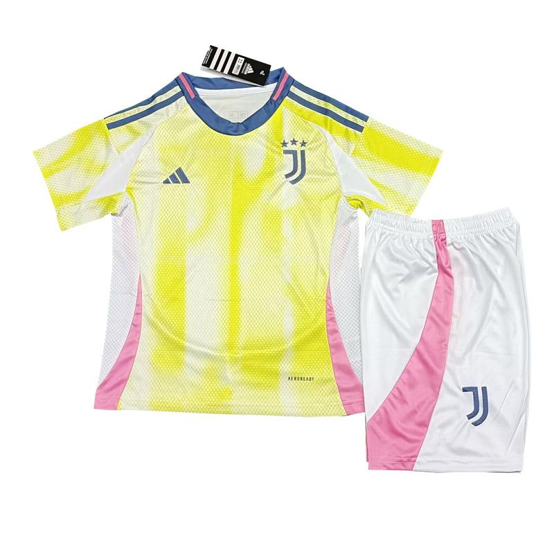 camisola juventus crianças equipamento suplente 2024-25