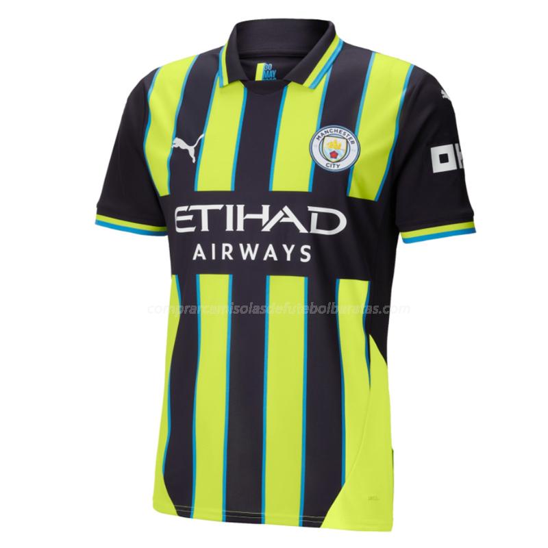 camisola manchester city equipamento suplente 2024-25