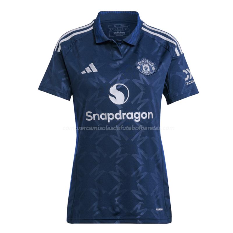 camisola manchester united mulher equipamento suplente 2024-25