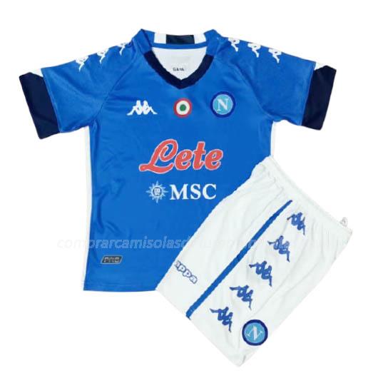 camisola napoli crianças equipamento principal para 2020-21