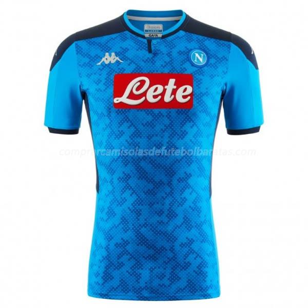 camisola napoli europa azul para 2019-2020