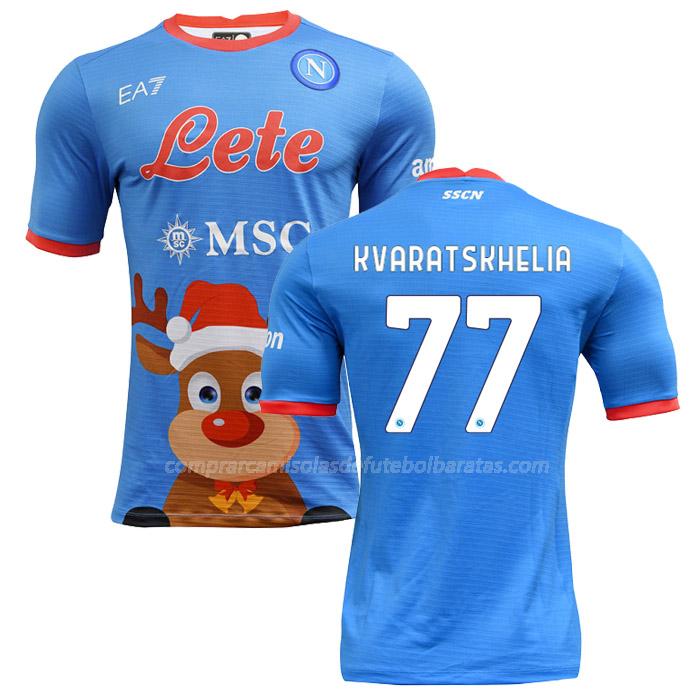 camisola napoli kvaratskhelia christmas 2022