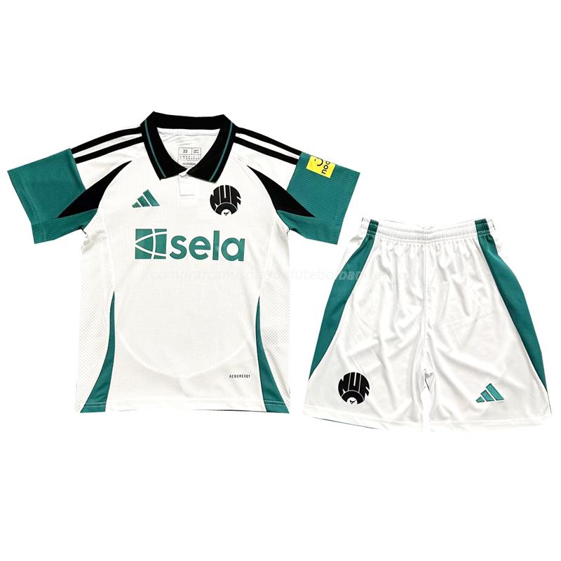 camisola newcastle united crianças equipamento alternativo 2024-25