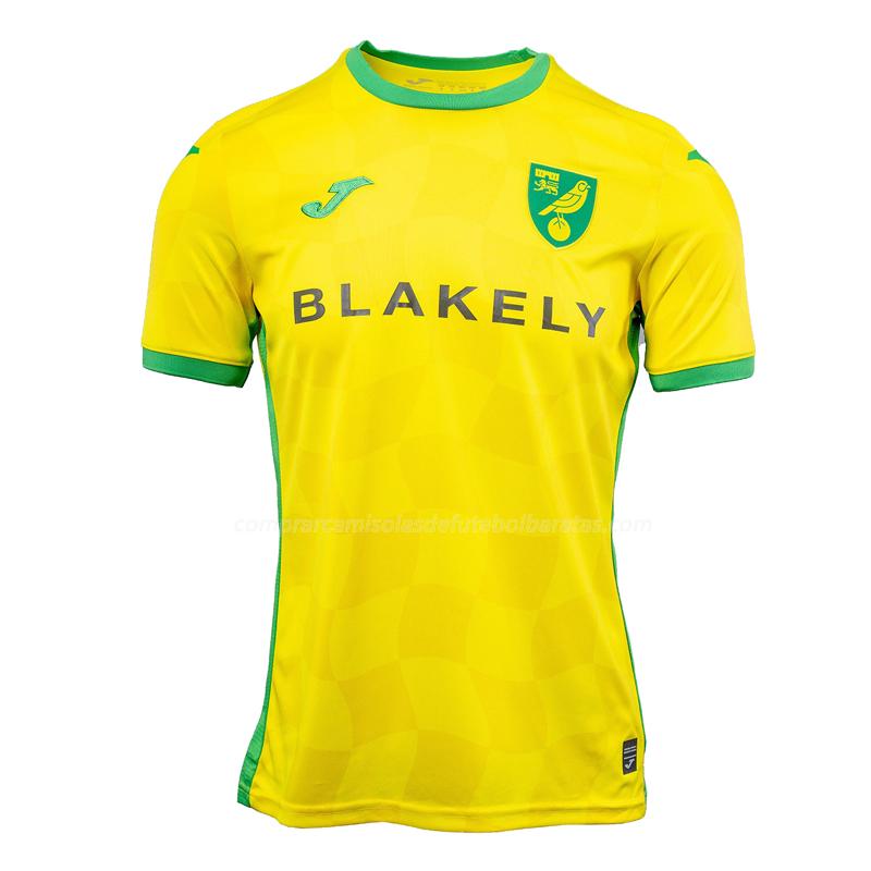 camisola norwich city equipamento principal 2024-25