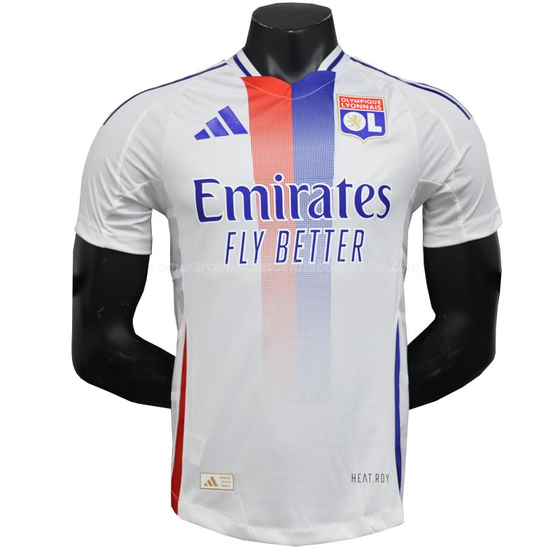 camisola olympique de lyon edição player equipamento principal 2024-25