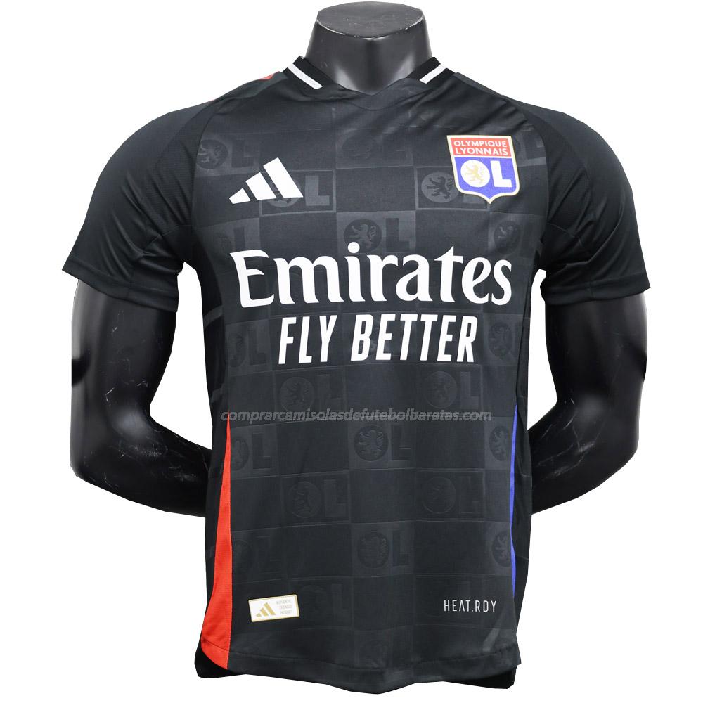 camisola olympique de lyon edição player equipamento suplente 2024-25