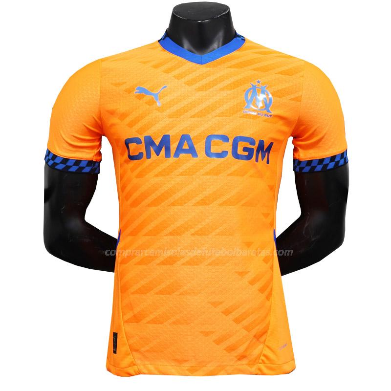 camisola olympique de marsella edição player equipamento alternativo 2024-25