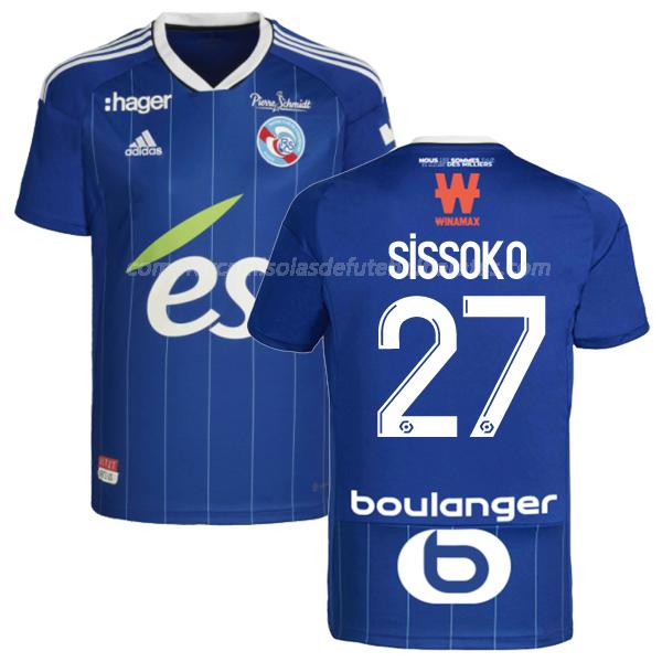 camisola rc strasbourg sissoko equipamento principal 2022-23