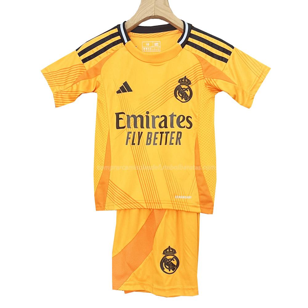 camisola real madrid crianças equipamento suplente 2024-25