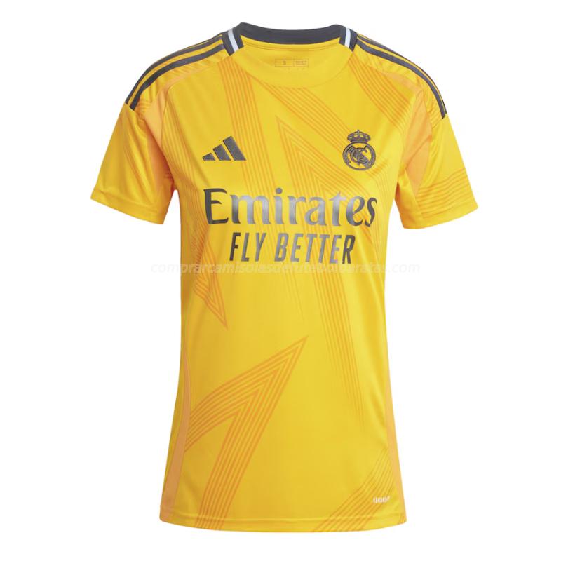 camisola real madrid mulher equipamento suplente 2024-25