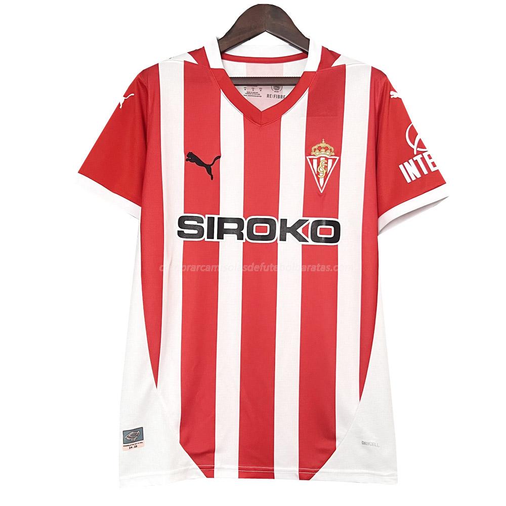 camisola sporting de gijón equipamento principal 2024-25