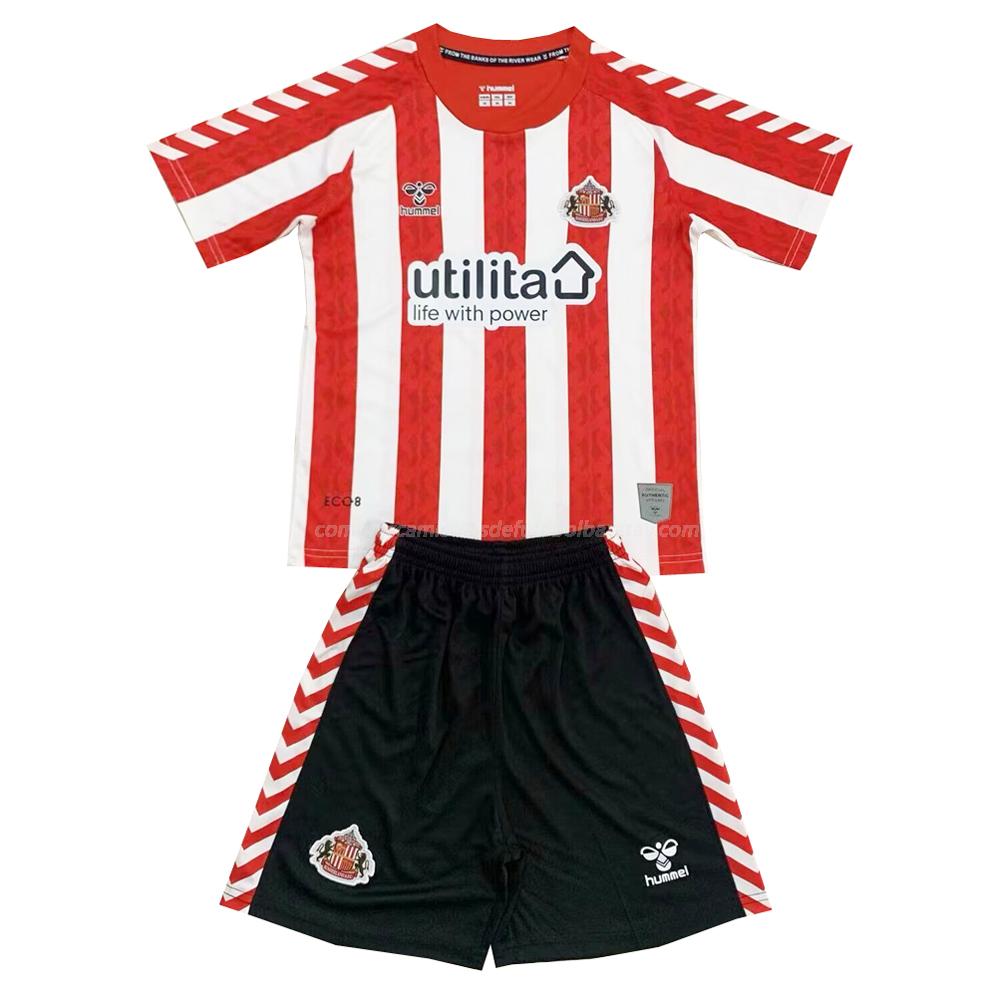 camisola sunderland crianças equipamento principal 2024-25