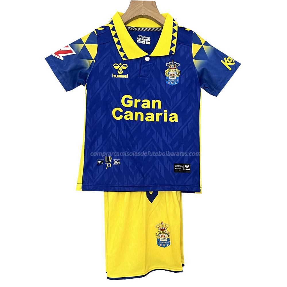 camisola ud las palmas crianças equipamento suplente 2024-25