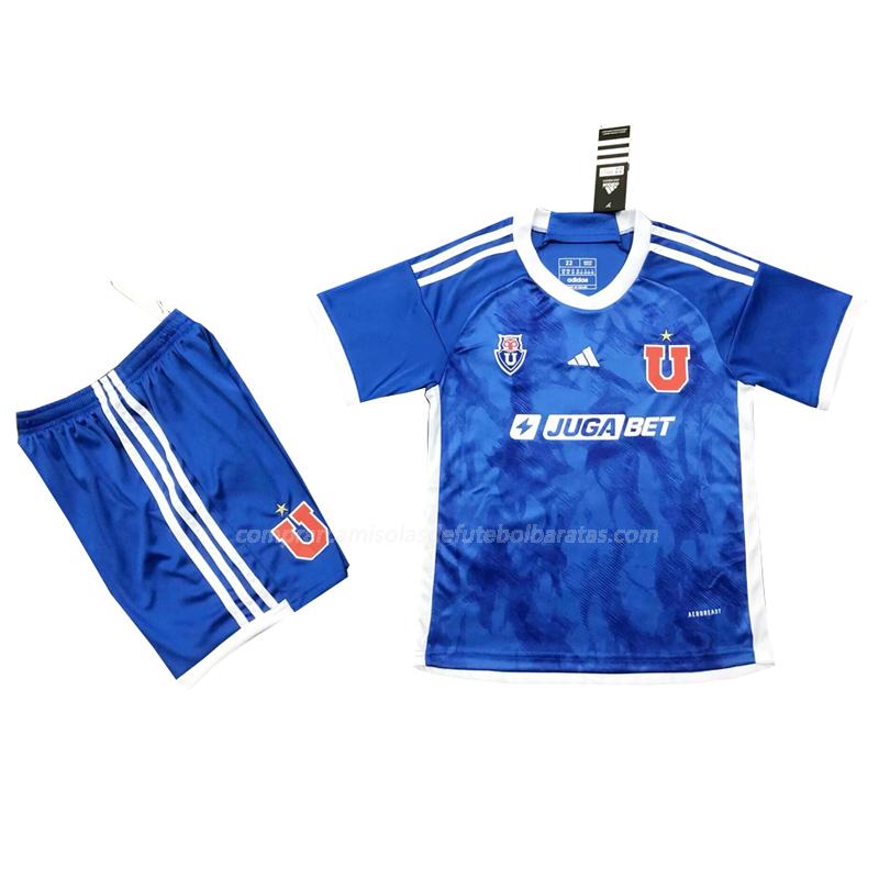 camisola universidad de chile crianças equipamento principal 2024-25