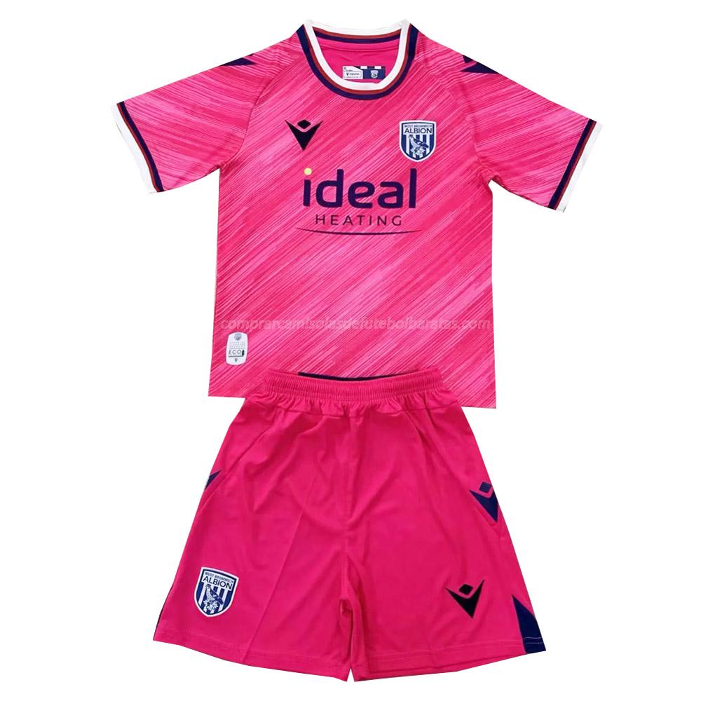 camisola west bromwich albion crianças equipamento alternativo 2024-25