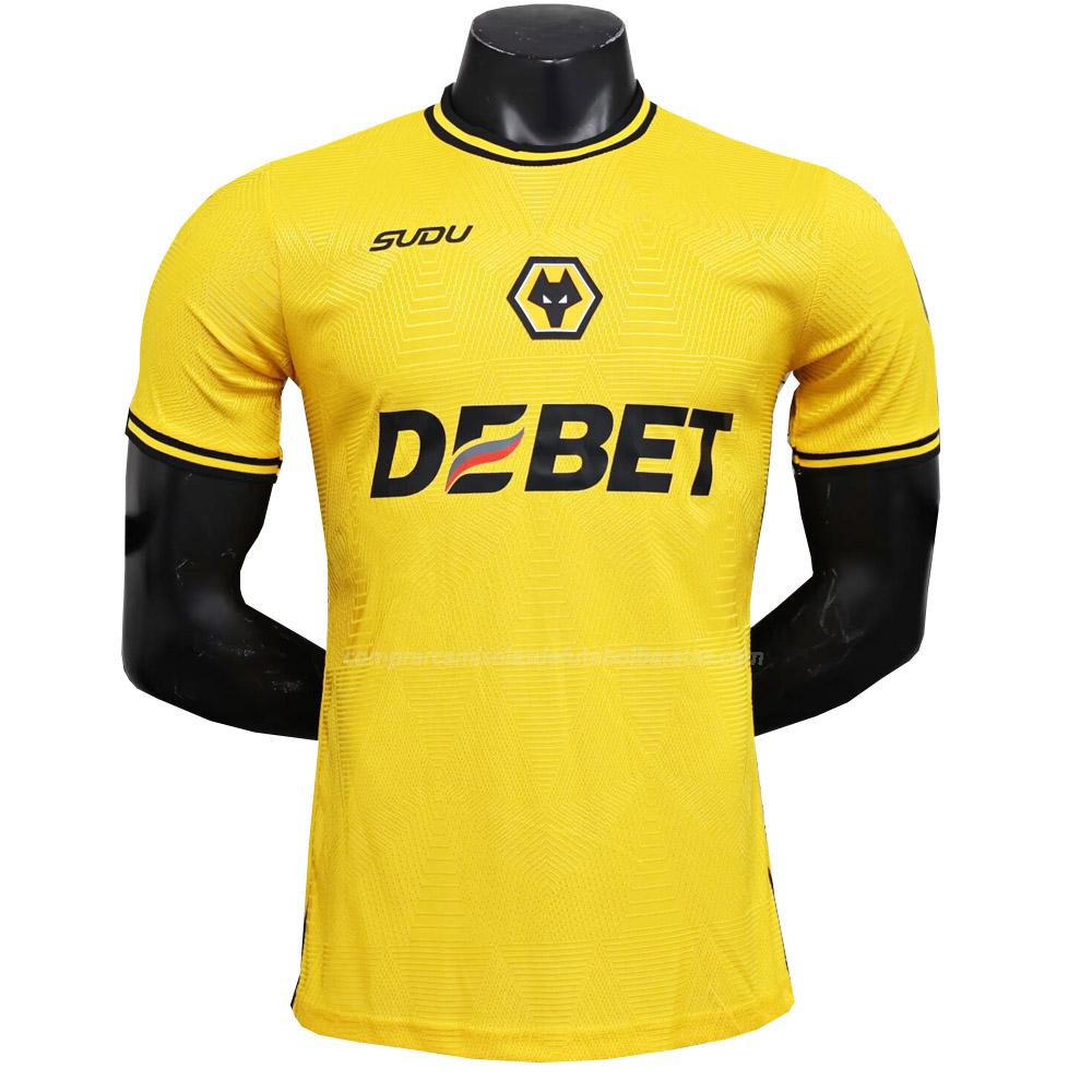 camisola wolverhampton wanderers edição player equipamento principal 2024-25