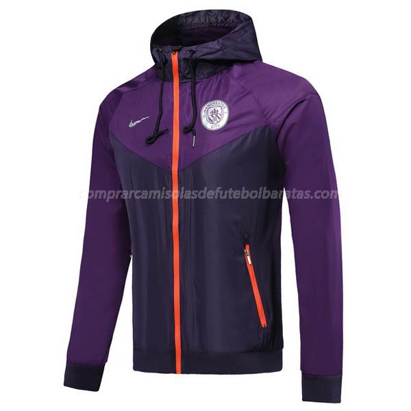 casaco windrunner manchester city roxa 2019-2020